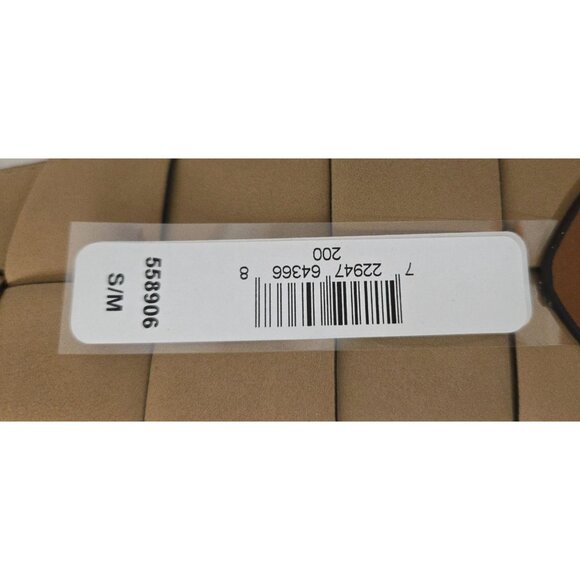 NEW Michael Kors Woven Leather Stretch Belt Size Small/Medium - Picture 4 of 6